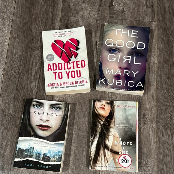 4-Book Set – (Addicted to You, The Good Girl, Slated, Where She Went) - Picture 1 of 1
